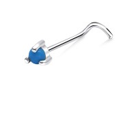 Turquoise Curved Nose Stud NSKZ-1765
